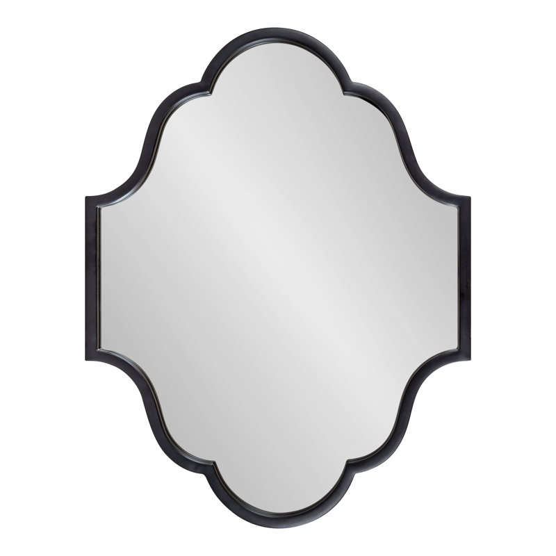 Miroir d'appoint Passabe Glam, Noir, 18 po x 24 po