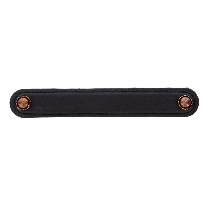 Sanzio 6" Center to Center Bar Pull, 5'', Antique Copper