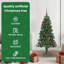 Corner Artificial Christmas Tree Green PVC and Metal-816374748