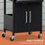 Lockmoor 3 Burner Gas BBQ Outdoor Grill Portable Barbecue Trolley Black