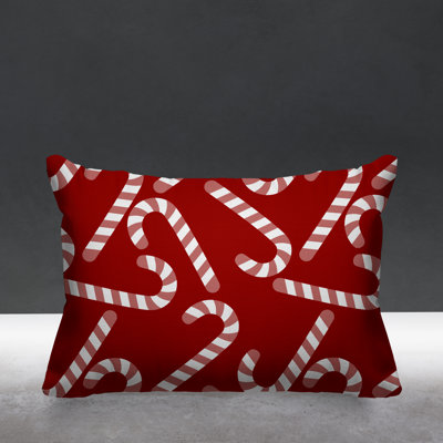 Striped Outdoor Reversible Throw Pillow