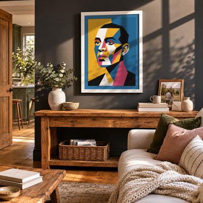 Geometric Pop Portrait Pop Art - Print
