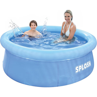 Vinyl Round Inflatable Pool 50cm H x 183cm W x 183cm L