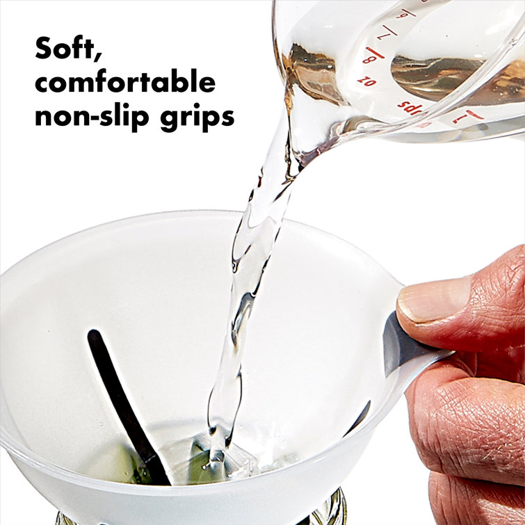 OXO Good Grips NEW Three Piece Nesting Funnels Non Slip Grip and