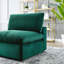 Chaise sans accoudoirs en velours rembourré Commix-1736480531