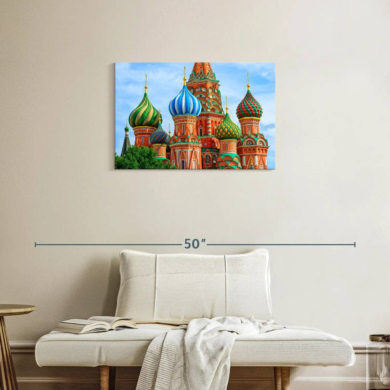 Adella, cathédrale Saint-Basile à Moscou, H 20 po x l 30 po
