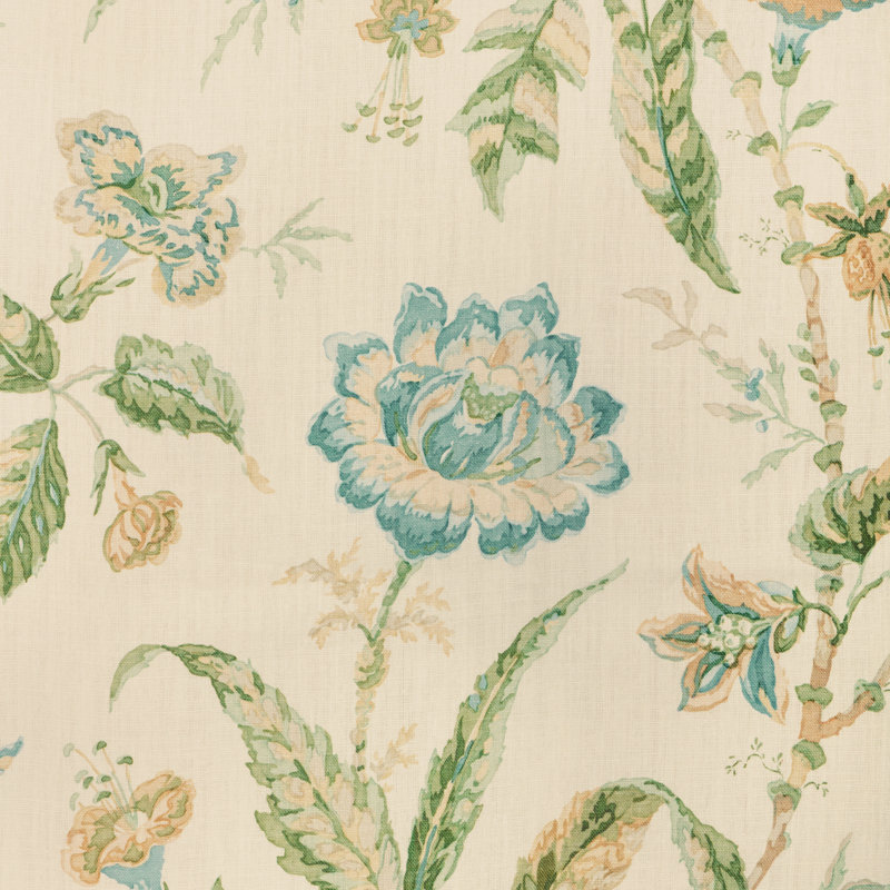 Rosemont Print, Aqua