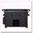Modern 60.2''W Outdoor Kitchen Island with Wheels, Rolling Patio BBQ Kitchen Cart with Stainless Steel Top-125528529