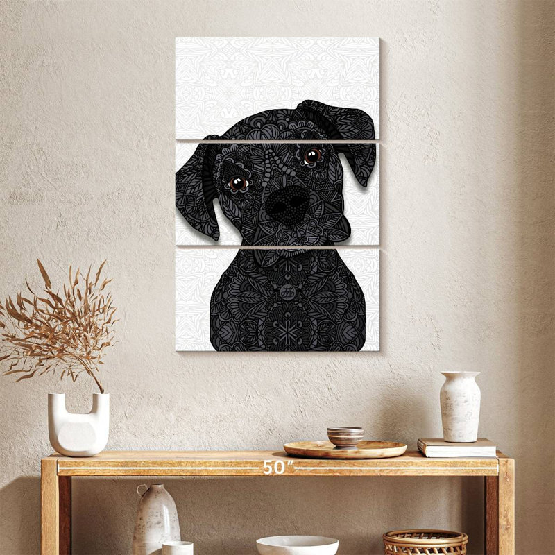 Brampt Black Boxer, 38" H x 24" W