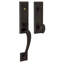 Cody Handleset with Single Cylinder Deadbolt and Door Knob and Rosette-1236659776-1235823361