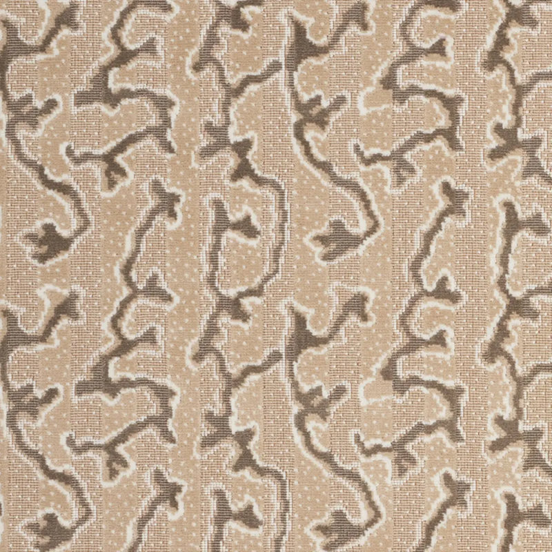 Tissu en velours Schumacher x Timothy Corrigan Corail, Champagne