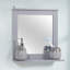 Geva Wood Flat Wall Mirror with Shelves