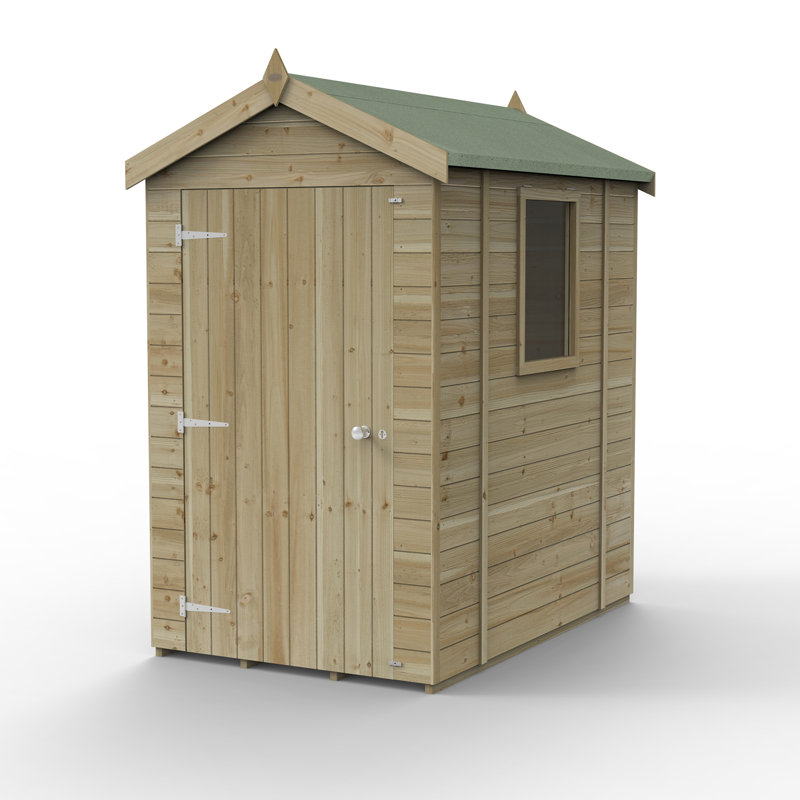 Timberdale 6 x 4 Apex Shed, No