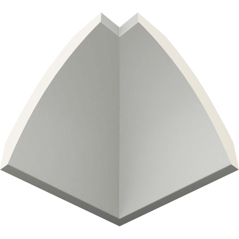 H 2 3/8 po x l 2 3/8 po x P 2 5/8 po pour les coins intérieurs de moulure