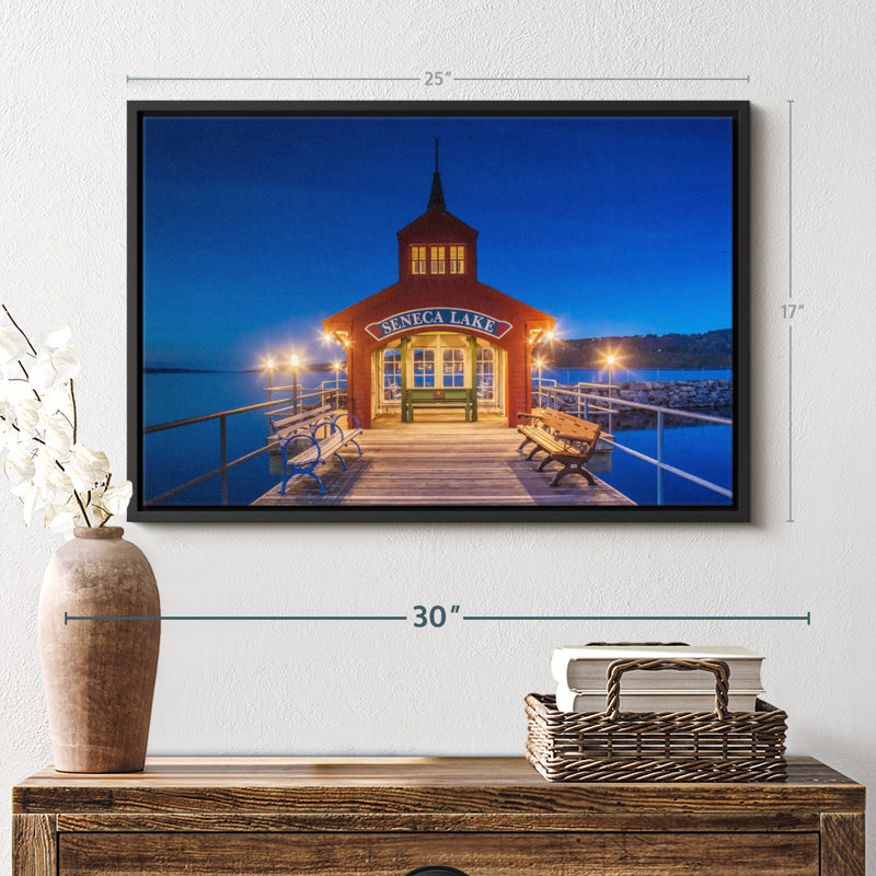 Nautique «Seneca Lake Pier Art mural», H 17 po x l 25 po