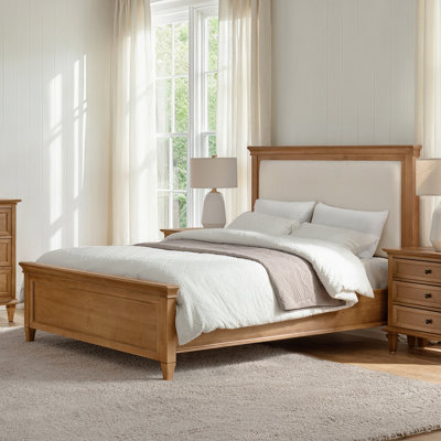 Arthas Farmhouse Upholstered Standard Bed
