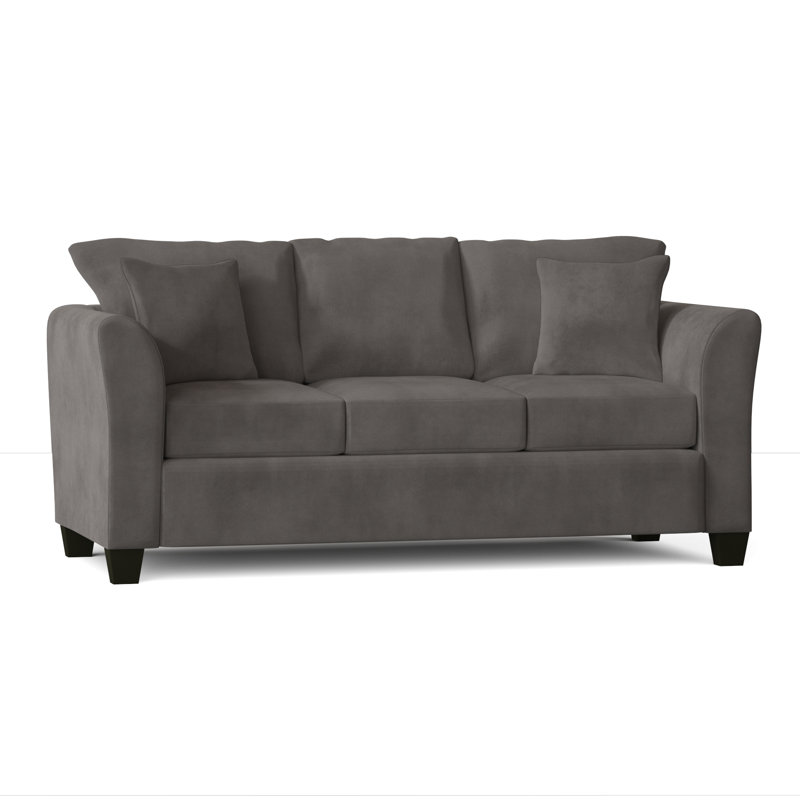 Aniki Upholstered 81.5'' Sofa, Bulldozer Graphite