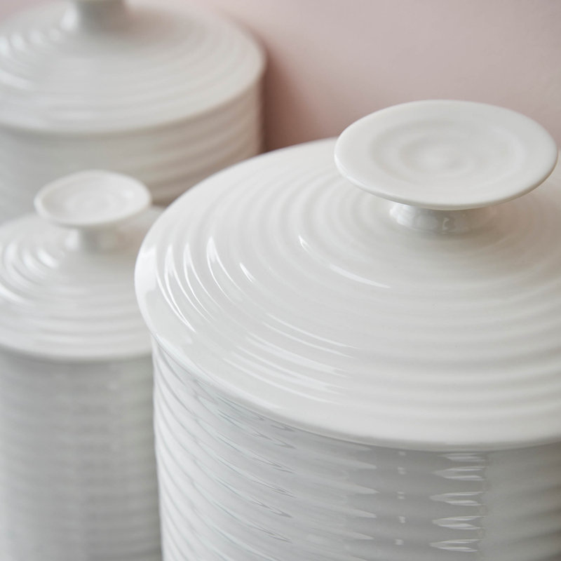 Sophie Conran, White - Storage Jar, 20cm H x 16.6cm W x 16.6cm D
