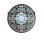 20"W X 20"H Tulip Bevel Medallion Stained Glass Window