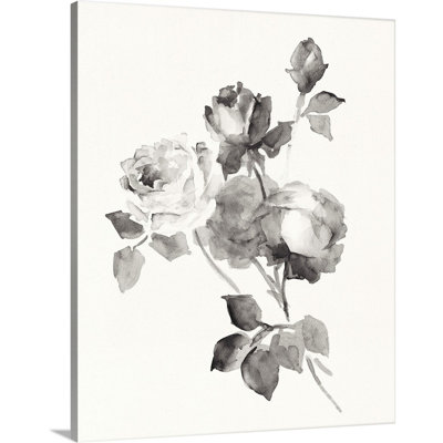 «Rose Blossoms Gray», reproduction sur toile