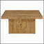 Table basse carrée Exeter Mango avec plateau spacieux et fabrication durable, parfaite pour les intérieurs rustiques et modernes.