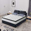 Matelas hybride à ressorts ensachés en mousse à mémoire de forme à 7 zones pour lit double PLEIN format blanc-1219836267