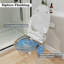Toilette allongée une pièce à chasse double 1,1 / 1,6 GPF en blanc avec siphon-113196333