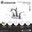 Kingston Brass Yosemite Two-Handle 3-Hole Deck Mount 4" Centerset Bathroom Faucet with Plastic Pop-Up-19671123