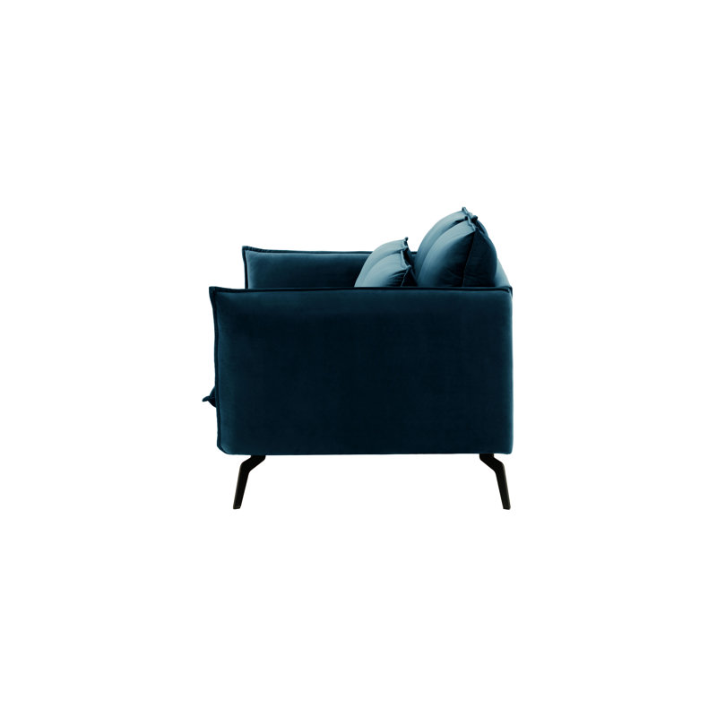 Fauske 2 Seater Sofa, 95cm H x 171cm W x 98cm D, Blue