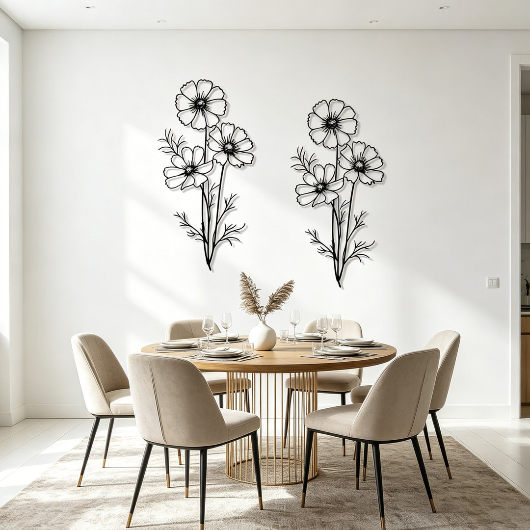 Plants & Flowers Wall Decor on Metal