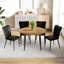 Ensemble de table de salle à manger extensible MDF en bois de style moderne pour des rassemblements polyvalents-233766058
