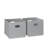 RiverRidge Kids 2pc Fabric Collapsible Storage Cube Organizers with Handles for Playroom Organization-1747185066