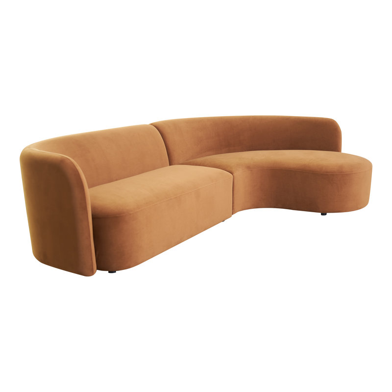 Canapé modulaire Frisina, Chenille brun