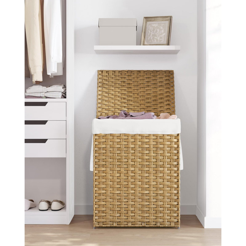 Laundry Hamper With Lid(Goose Yellow), Goose Yellow