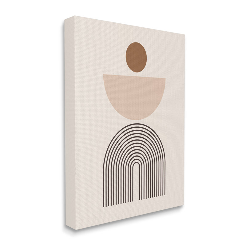 Art abstrait, formes boho sur bois, Giclée encadrée blanc bord de mer, H 30 po x l 24 po x P 1,5 po