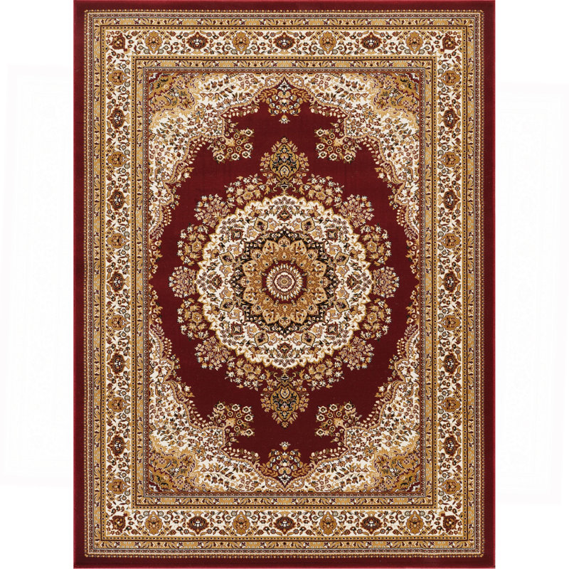 Red Area Rug, Runner 2'7" x 9'10"