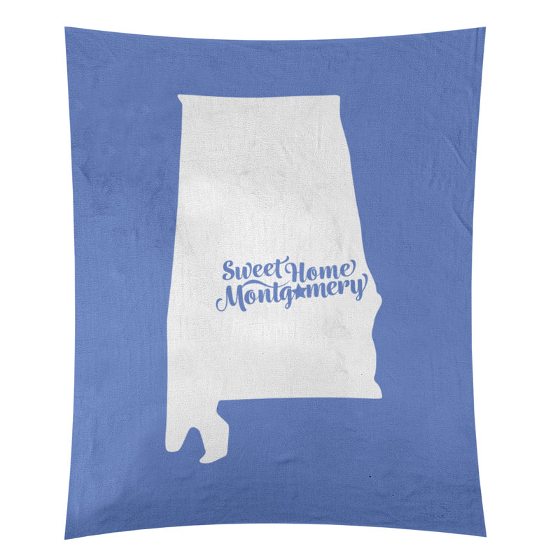Tapisserie de montgomery alabama, H 104 po x l 88 po, Bleu