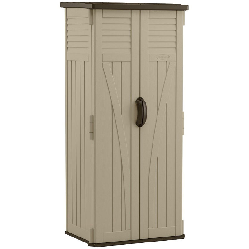 Suncast 2 ft. 9 in. W x 2 ft. D Plastic Vertical Tool Shed