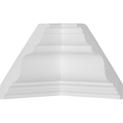 Endurathane Inside Corner Moulding, 3 7/8"P x 3 7/8"H (matches moulding MLD03X03X05DU), Factory Primed