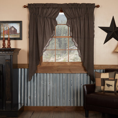 Kettle Grove Cotton Blend Room Darkening Curtain Panel Pair