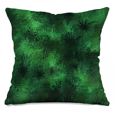 Coussins décoratifs Green Abstract Splatter