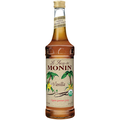 Monin Organic Vanilla Flavoring Syrup 750 mL Delivery time is 3 days WS-544SYPAO045B