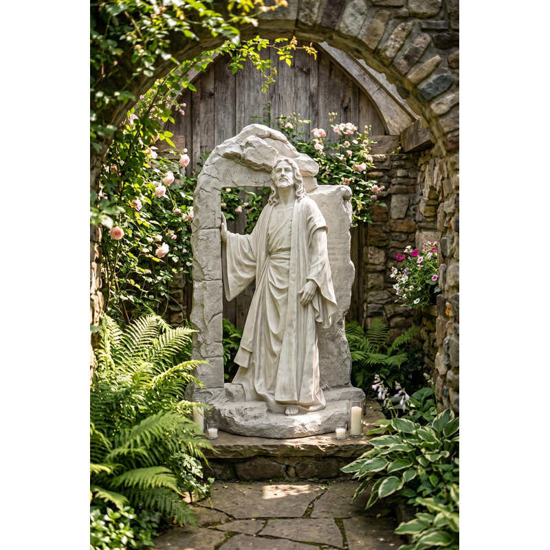 Jesus Weather Resistant UV Resistant Polyresin Garden Statue
