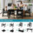 7-Piece HDPE Outdoor Patio Dining Set-1279569762