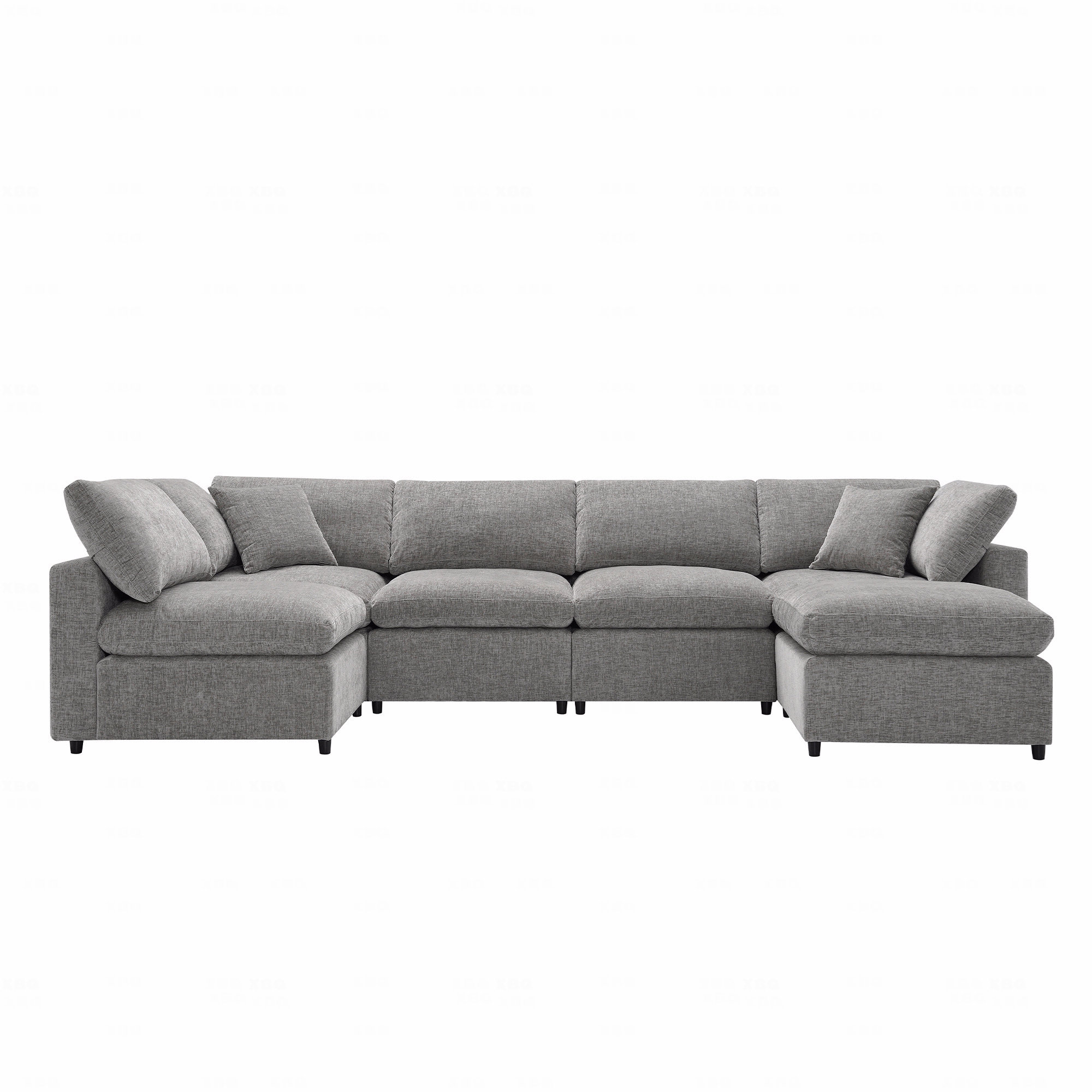 Brayden Studio Sleeper, Modern Modular Cloud Sofa Bed, 6 Seat Chenille ...