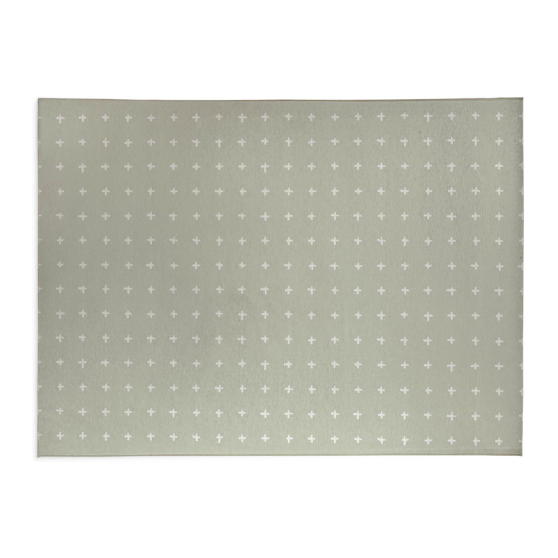 Tapis de bureau Criss, L 6 pi x L 4 pi, Vert clair