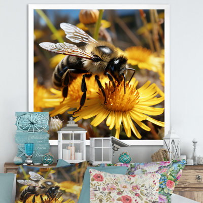 Pollen Fzzy Buzz Bumble Bee - abeille, art mural