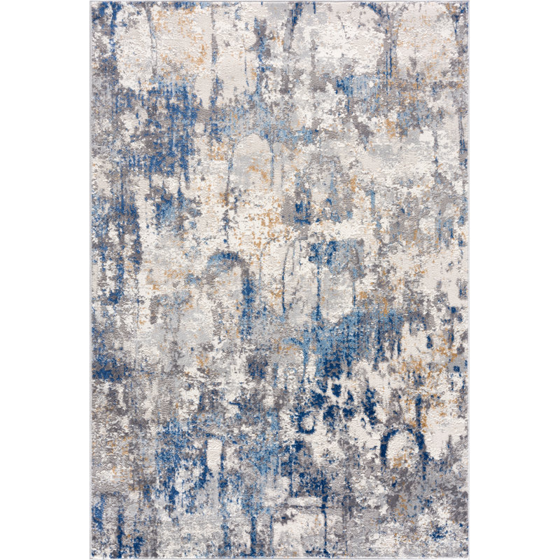 Haenisch Abstract Indoor Rug, Rectangle 4' x 6'