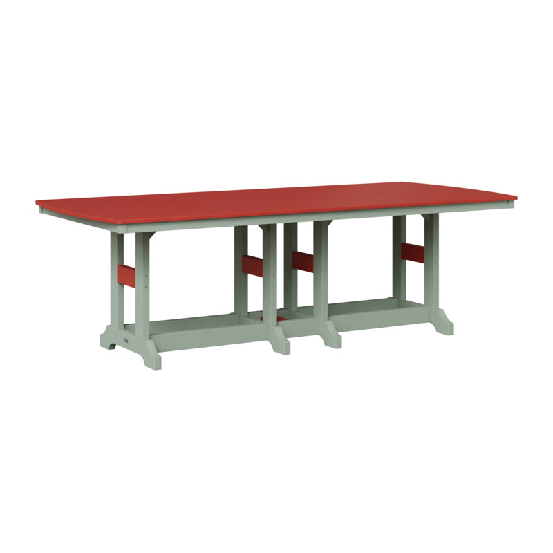 Garden Classic Outdoor Bar Table, Scarlet Red, Seafoam