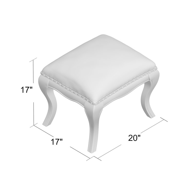 Manufactured Wood Accent Stool, Light Sandstone